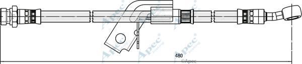 APEC BRAKING Тормозной шланг HOS4140